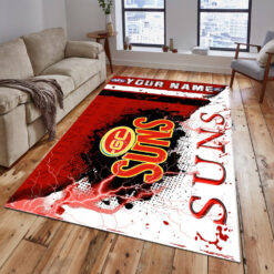 Auspiritmerch Gold Coast Suns Personalized Fashion Carpet Rug Gift For Fans