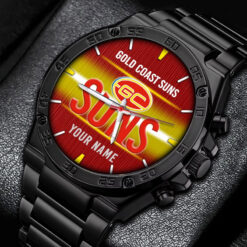 Auspiritmerch Gold Coast Suns Personalized Fashion Hand Watch Gift For Fans