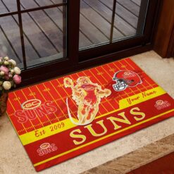 Auspiritmerch Gold Coast Suns Personalized Rug Gift For Fans