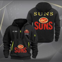 Auspiritmerch Gold Coast Suns Personalized Sports Hoodie Zipper Gift For Fans
