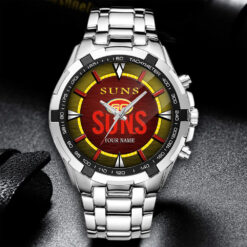 Auspiritmerch Gold Coast Suns Personalized Style Alloy Men Quartz Watch Gift For Fans
