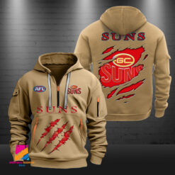 Auspiritmerch Gold Coast Suns Sports Hoodie Zipper Gift For Fans