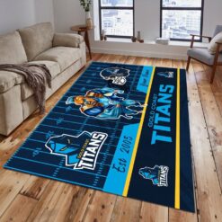 Auspiritmerch Gold Coast Titans Fashion Carpet Rug Gift For Fans