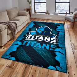 Auspiritmerch Gold Coast Titans Fashion Carpet Rug Gift For Fans