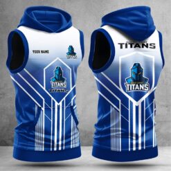 Auspiritmerch Gold Coast Titans Hooded Tank Top Gift For Fans
