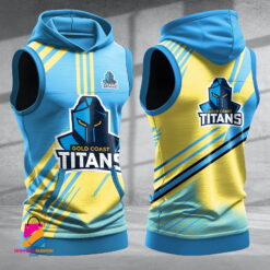 Auspiritmerch Gold Coast Titans Hooded Tank Top Gift For Fans