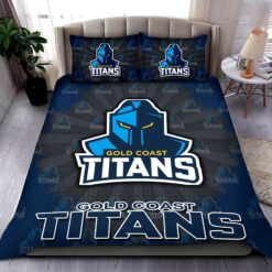 Auspiritmerch Gold Coast Titans Personalized Bedding Set Gift For fans