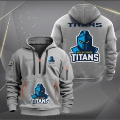 Auspiritmerch Gold Coast Titans Personalized Sports Hoodie Zipper Gift For Fans