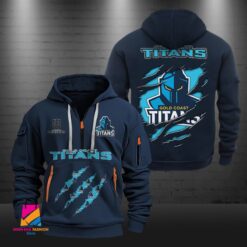 Auspiritmerch Gold Coast Titans Sports Hoodie Zipper Gift For Fans