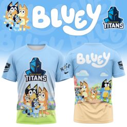 Auspiritmerch Gold Coast Titans x Bluey T Shirt Gift For Fans