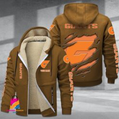 Auspiritmerch Greater Western Sydney Giants Personalized Hooded Fleece Thermal Cotton Jacket Gift For Fans
