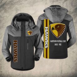 Auspiritmerch Hawthorn Football Parka Windbreaker Jacket Gift For fans