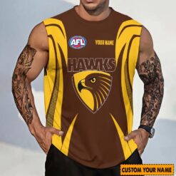 Auspiritmerch Hawthorn Football Personalized Tank Top Gift For Fans