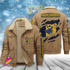 Auspiritmerch Highlanders Style Fleece Thermal Cotton Jacket