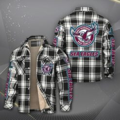 Auspiritmerch Manly Warringah Sea Eagles Fleece Thermal Cotton Jacket Gift For Fans