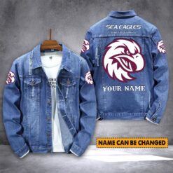 Auspiritmerch Manly Warringah Sea Eagles Personalized Denim Jacket Gift For Fans