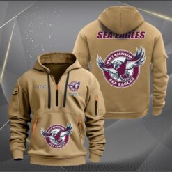 Auspiritmerch Manly Warringah Sea Eagles Personalized Sports Hoodie Zipper Gift For Fans