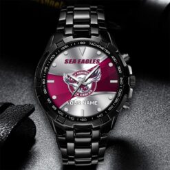 Auspiritmerch Manly Warringah Sea Eagles Personalized Style Alloy Men Quartz Watch Gift For Fans