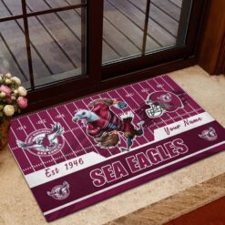 Auspiritmerch Manly Warringah Sea Eagles Rug Gift For Fans