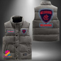 Auspiritmerch Melbourne Football Personalized Style Sleeveless Puffer Jacket Gift For Fans