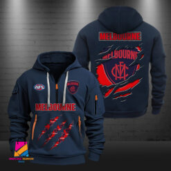 Auspiritmerch Melbourne Football Sports Hoodie Zipper Gift For Fans