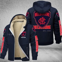 Auspiritmerch Melbourne Hooded Fleece Thermal Cotton Jacket Gift For Fans