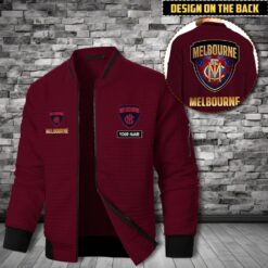 Auspiritmerch Melbourne Personalized Zip Bomber Jacket For Fans