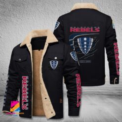 Auspiritmerch Melbourne Rebels Style Fleece Thermal Cotton Jacket