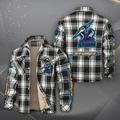 Auspiritmerch Melbourne Storm Fleece Thermal Cotton Jacket Gift For Fans