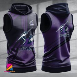 Auspiritmerch Melbourne Storm Hooded Tank Top Gift For Fans