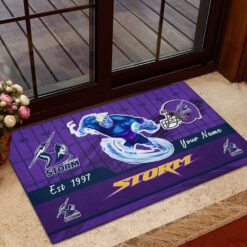 Auspiritmerch Melbourne Storm Rug Gift For Fans