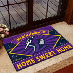 Auspiritmerch Melbourne Storm Rug Gift For Fans
