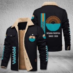 Auspiritmerch Moana Pasifika Style Fleece Thermal Cotton Jacket