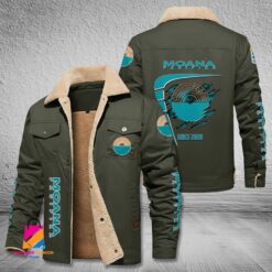 Auspiritmerch Moana Pasifika Style Fleece Thermal Cotton Jacket