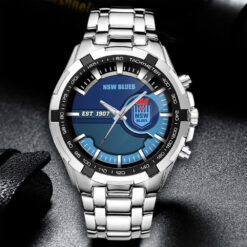 Auspiritmerch New South Wales Blues Style Alloy Men Quartz Watch Gift For Fans