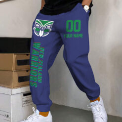 Auspiritmerch New Zealand Warriors Custom Name And Number Long Pants Joggers Gift For Fans