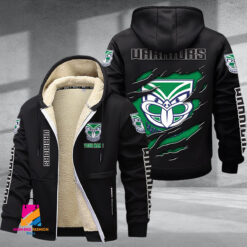 Auspiritmerch New Zealand Warriors Personalized Hooded Fleece Thermal Cotton Jacket Gift For Fans