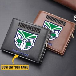 Auspiritmerch New Zealand Warriors Personalized Zipper Folded Wallet For Fans