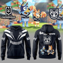 Auspiritmerch New Zealand Warriors x Bluey and Bingo Hoodie
