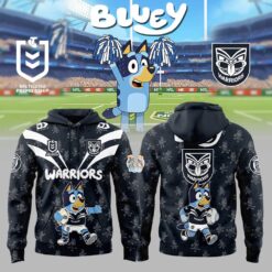 Auspiritmerch New Zealand Warriors x Bluey Hoodie