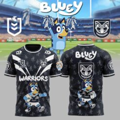 Auspiritmerch New Zealand Warriors x Bluey Shirt