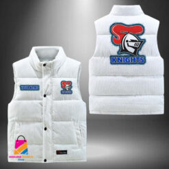 Auspiritmerch Newcastle Knights Personalized Style Sleeveless Puffer Jacket Gift For Fans
