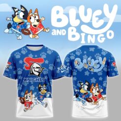 Auspiritmerch Newcastle Knights x Bluey and Bingo T Shirt Gift For Fans