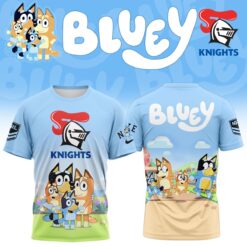 Auspiritmerch Newcastle Knights x Bluey T Shirt Gift For Fans