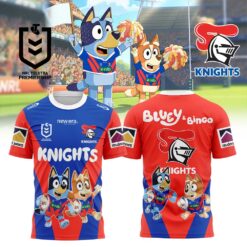 Auspiritmerch Newcastle Knights x Bluey and Bingo Shirt