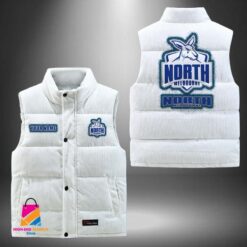 Auspiritmerch North Melbourne Football Personalized Style Sleeveless Puffer Jacket Gift For Fans