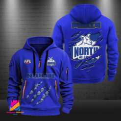 Auspiritmerch North Melbourne Football Sports Hoodie Zipper Gift For Fans