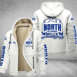 Auspiritmerch North Melbourne Hooded Fleece Thermal Cotton Jacket Gift For Fans