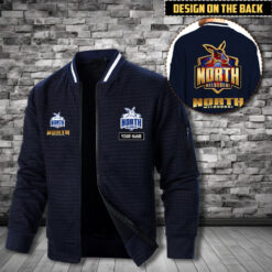 Auspiritmerch North Melbourne Personalized Zip Bomber Jacket For Fans