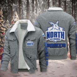 Auspiritmerch North Melbourne Style Fleece Thermal Cotton Jacket